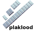 ACTIE 100 strips plaklood