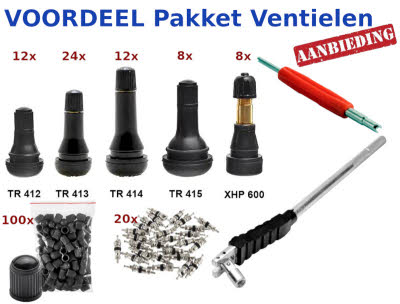 set diverse auto ventielen en accessoires